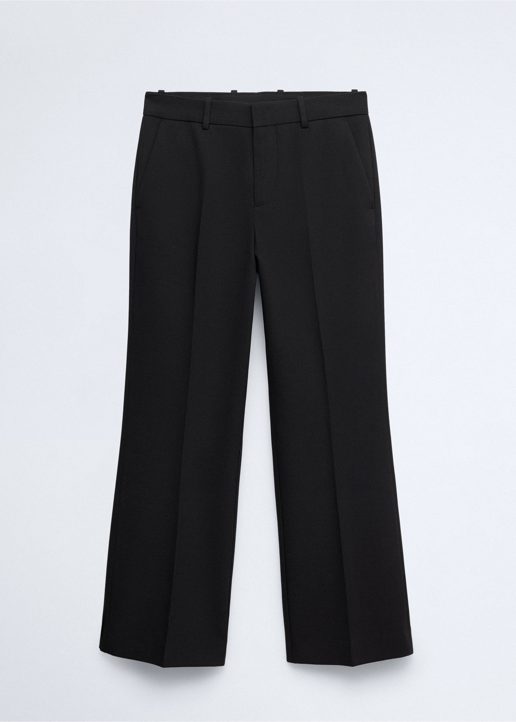Low-rise cropped trousers - Article without model, Black. Ref: 37016372-00.