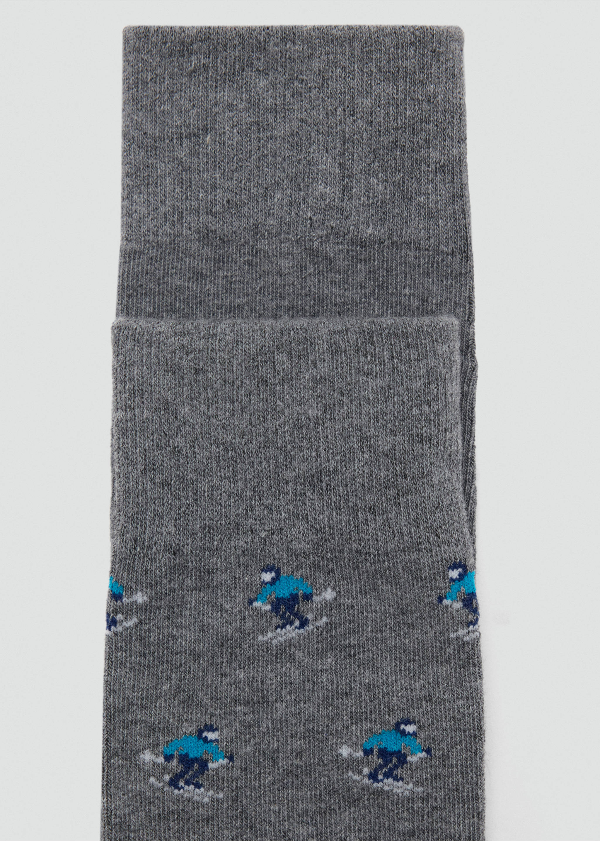 Pack 2 calcetines combinados - Detalle del artículo 8, Gris. Ref: 37016725-00.