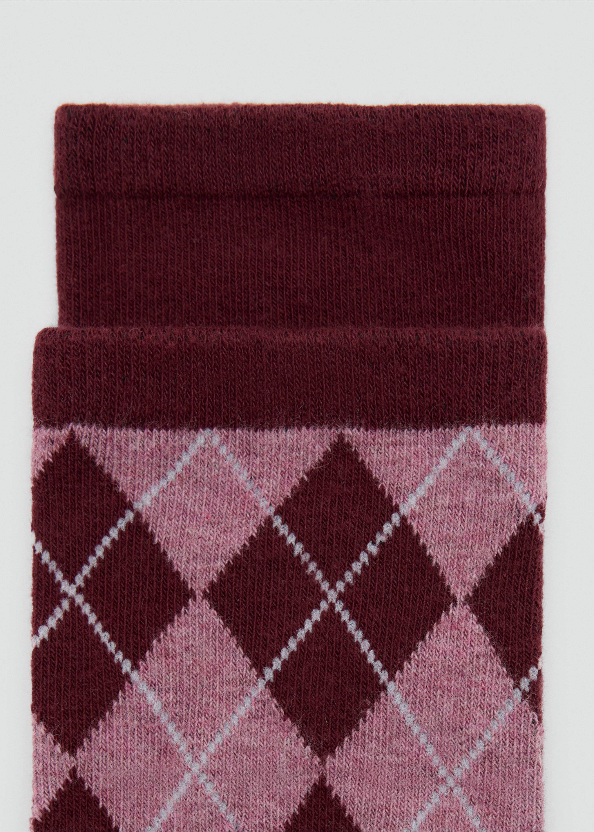Pack 2 paires de chaussettes combinées - Détail de l'article 8, Bordeaux. Ref: 37016726-00.