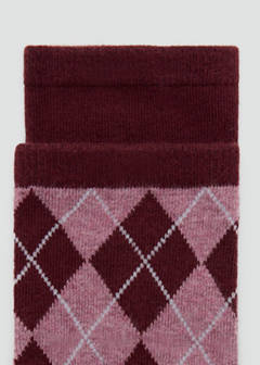 2 pack mixed socks — Burgundy 2