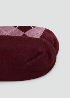 2 pack mixed socks — Burgundy 3