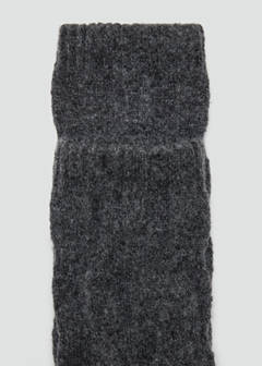 Textured socks — Dark Heather Grey 2