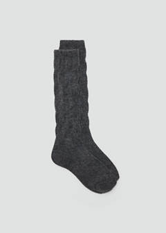 Textured socks — Dark Heather Grey 1