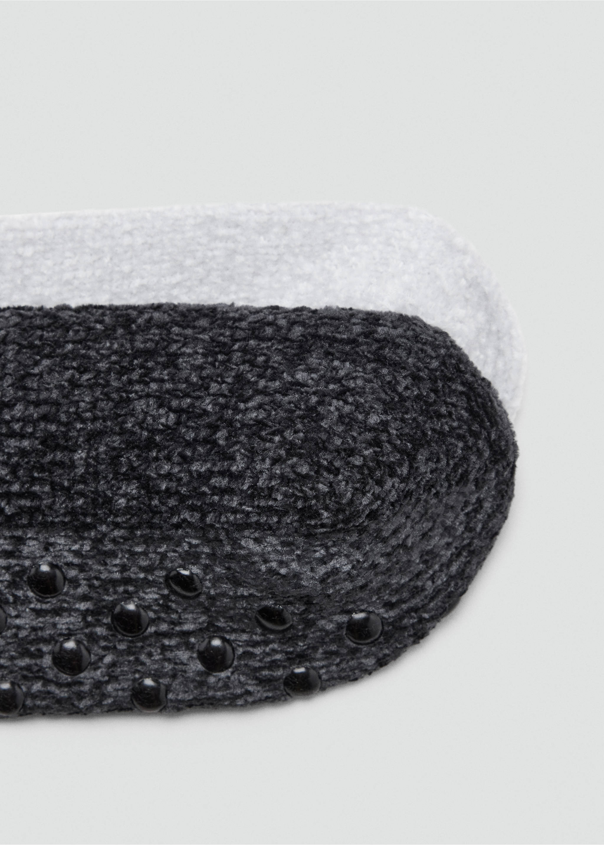 Pack de 2 chaussettes en chenille - Détail de l'article 0, Gris chiné foncé. Ref: 37016728-00.