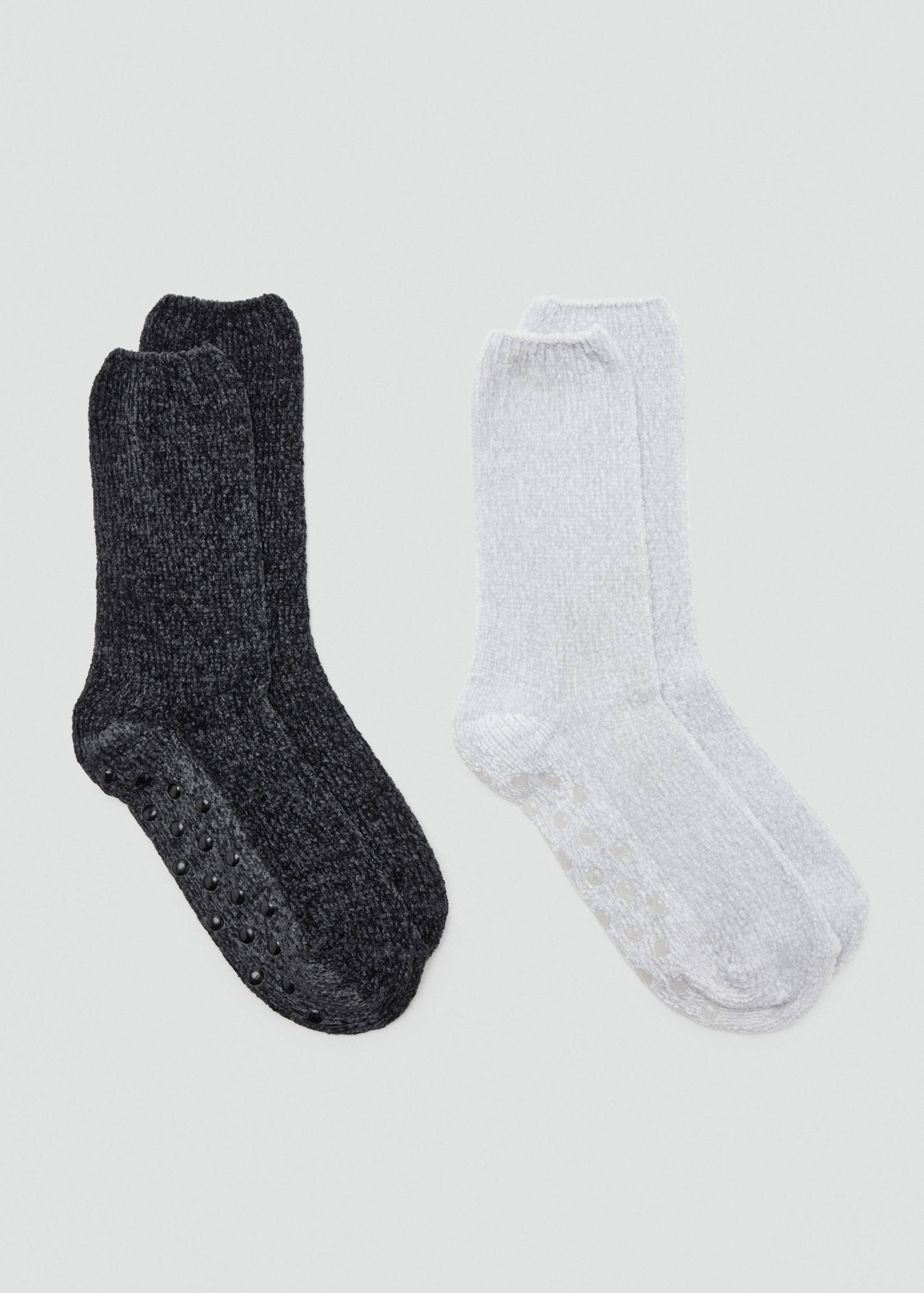 Pack de 2 chaussettes en chenille - Article sans modèle