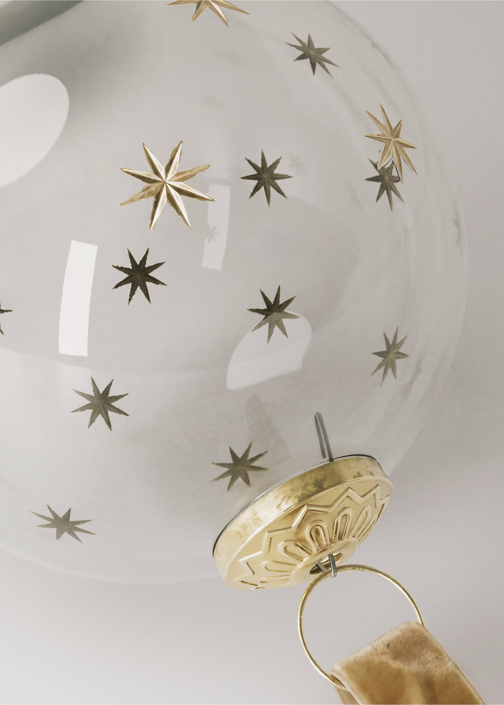 Weihnachtsbaumschmuck große große Kugel - Detail des Artikels 1, Gold. Ref: 37016730-00.