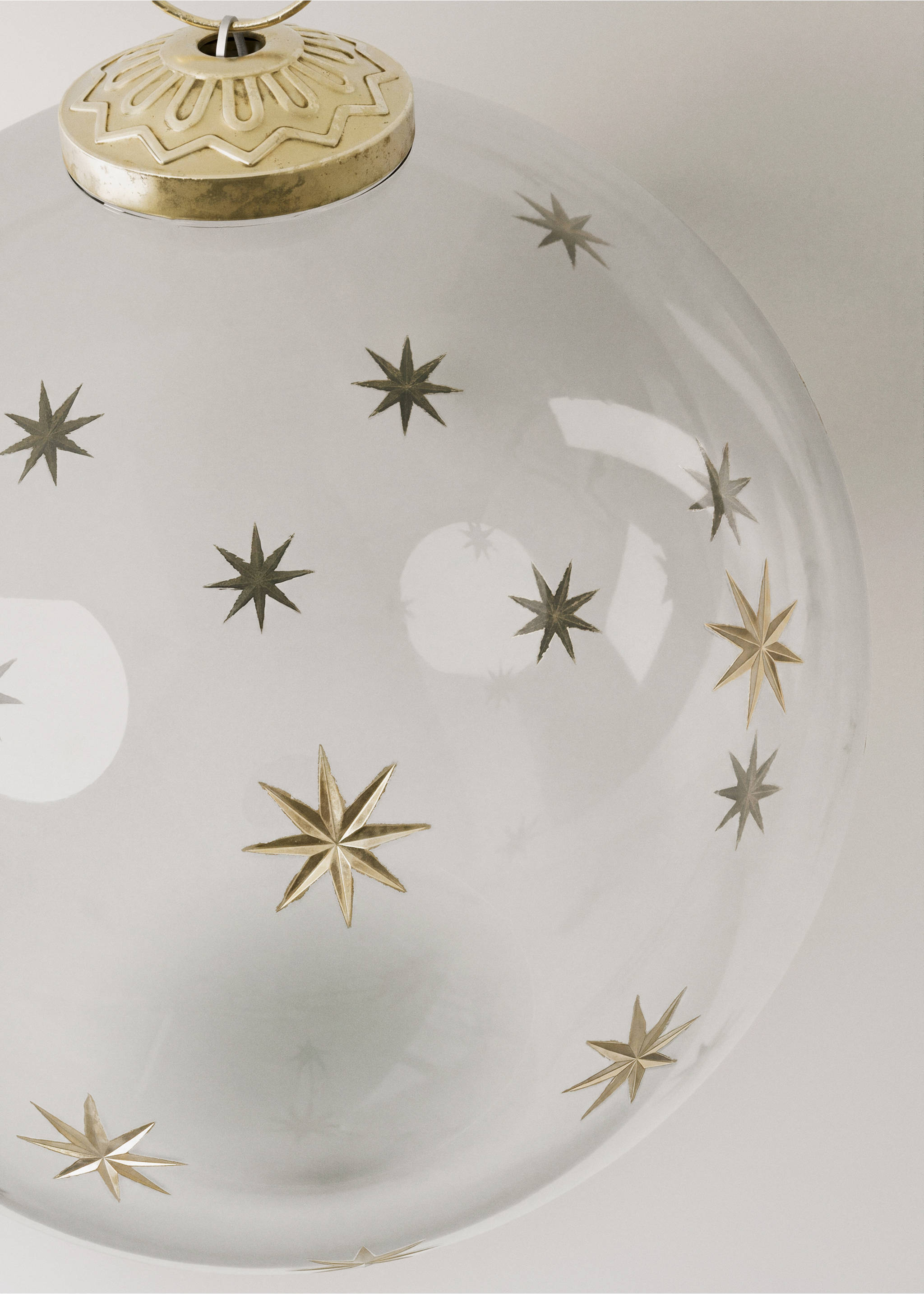 Weihnachtsbaumschmuck große große Kugel - Detail des Artikels 2, Gold. Ref: 37016730-00.