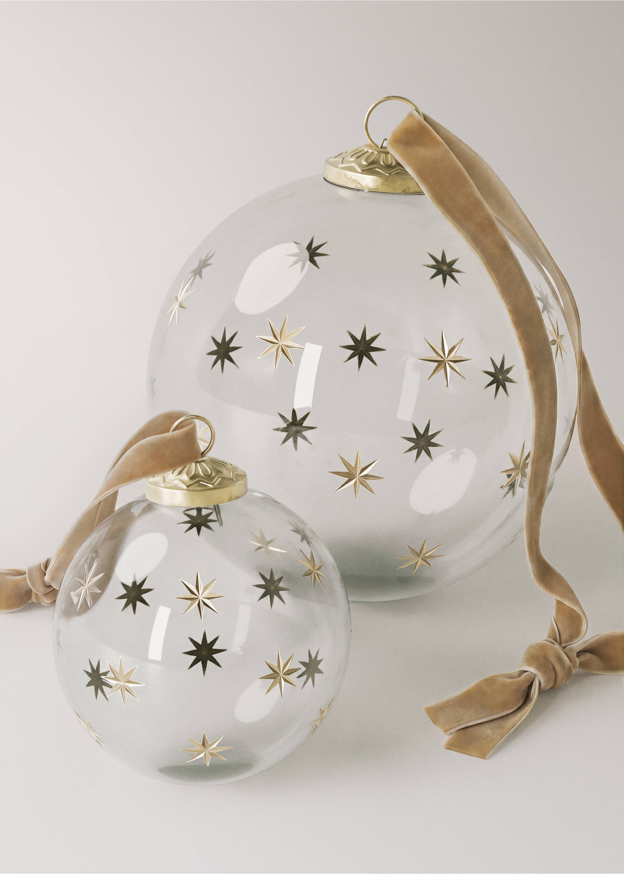 Weihnachtsbaumschmuck große große Kugel - Detail des Artikels 3, Gold. Ref: 37016730-00.