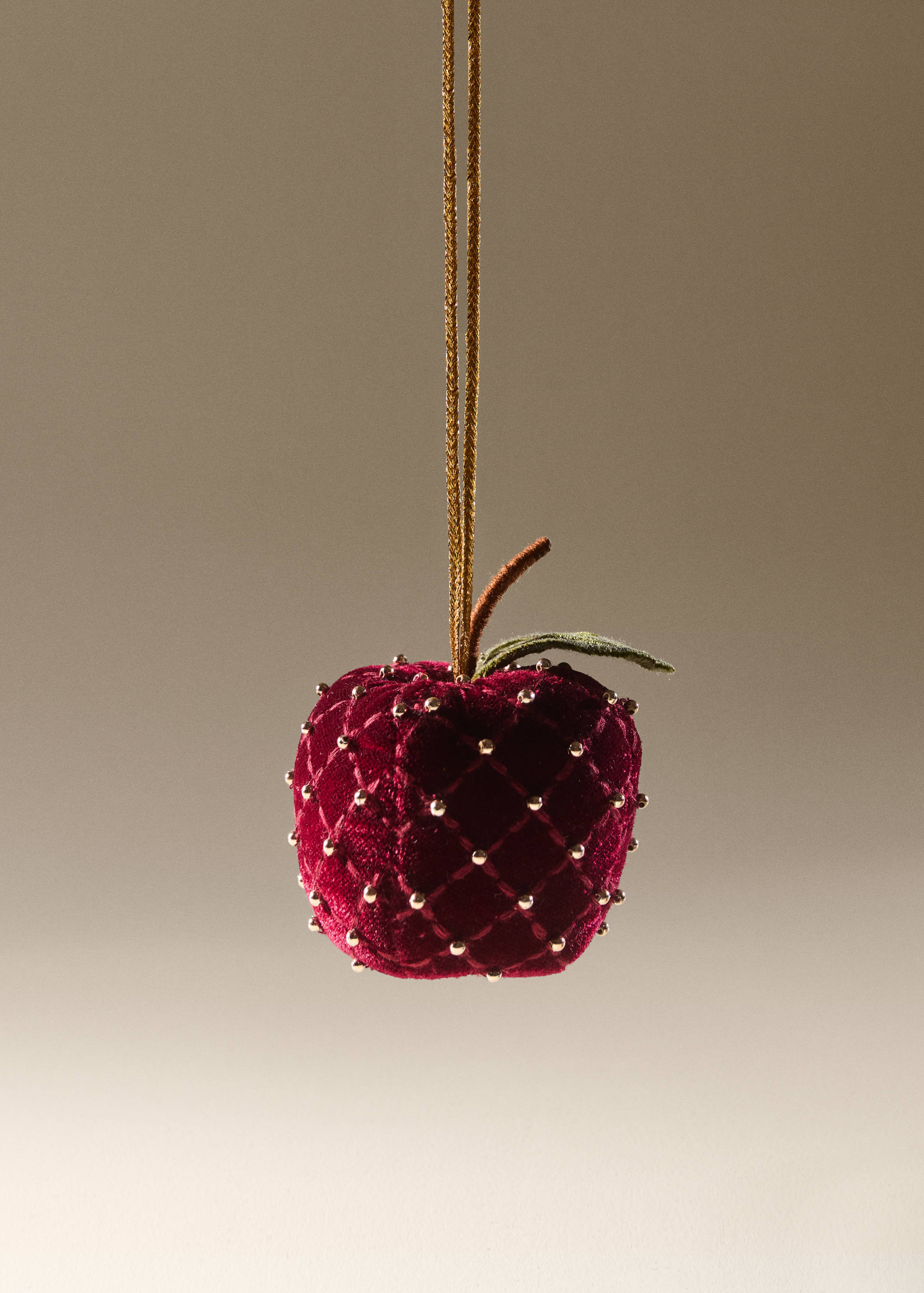 Décoration de Noël pomme en coton - Plan général
