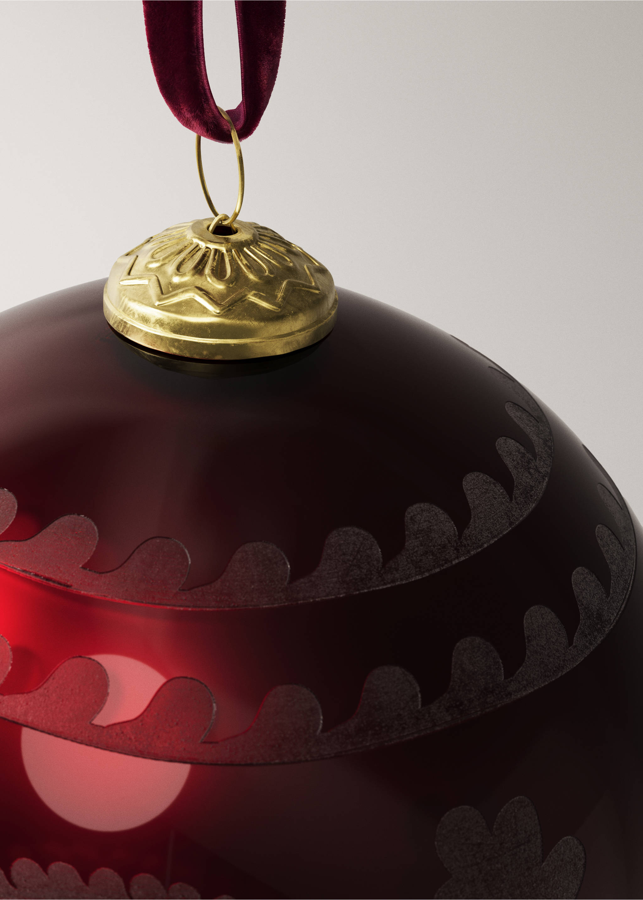 Weihnachtsbaumschmuck große große Kugel - Detail des Artikels 1, Rot. Ref: 37016738-00.