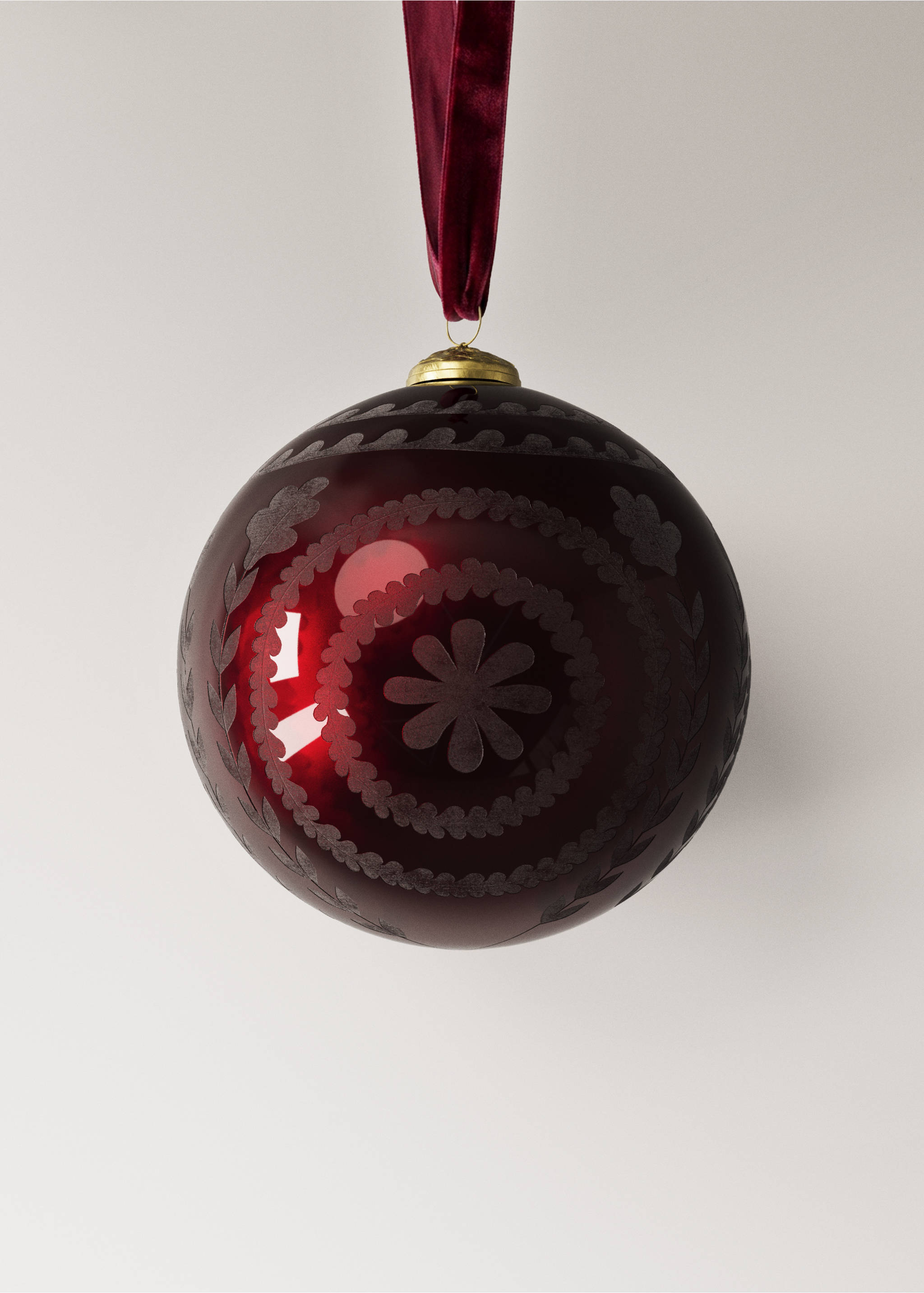 Weihnachtsbaumschmuck große große Kugel - Artikel ohne Model, Rot. Ref: 37016738-00.