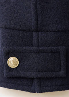 100% wool double-breasted coat — Navy 6