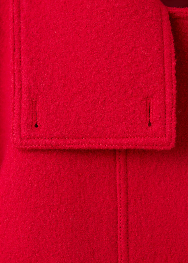 100% wool funnel-neck coat - thumbnail 7