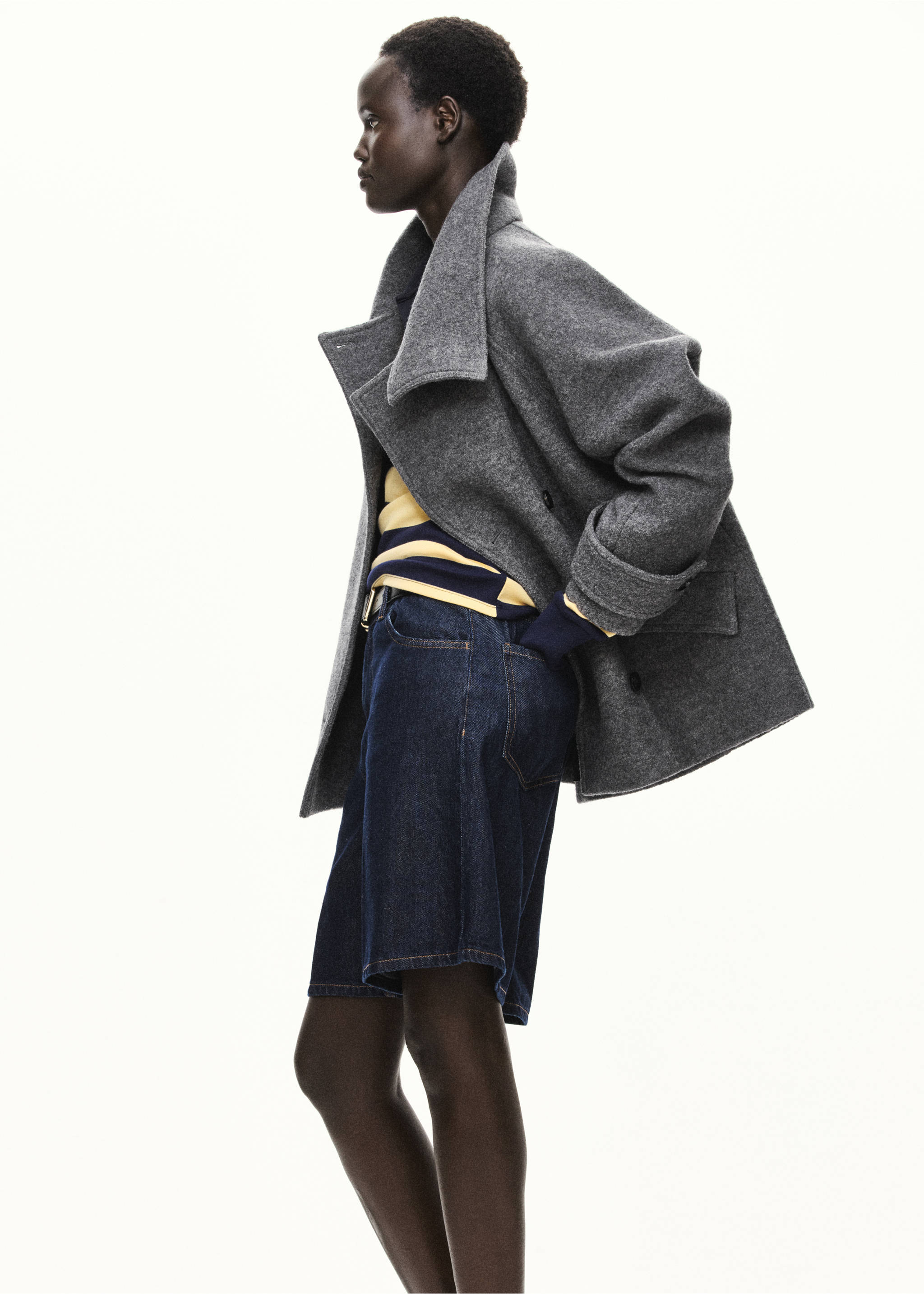 Manteau shoper - Plan moyen, Gris. Ref: 37016747-00.