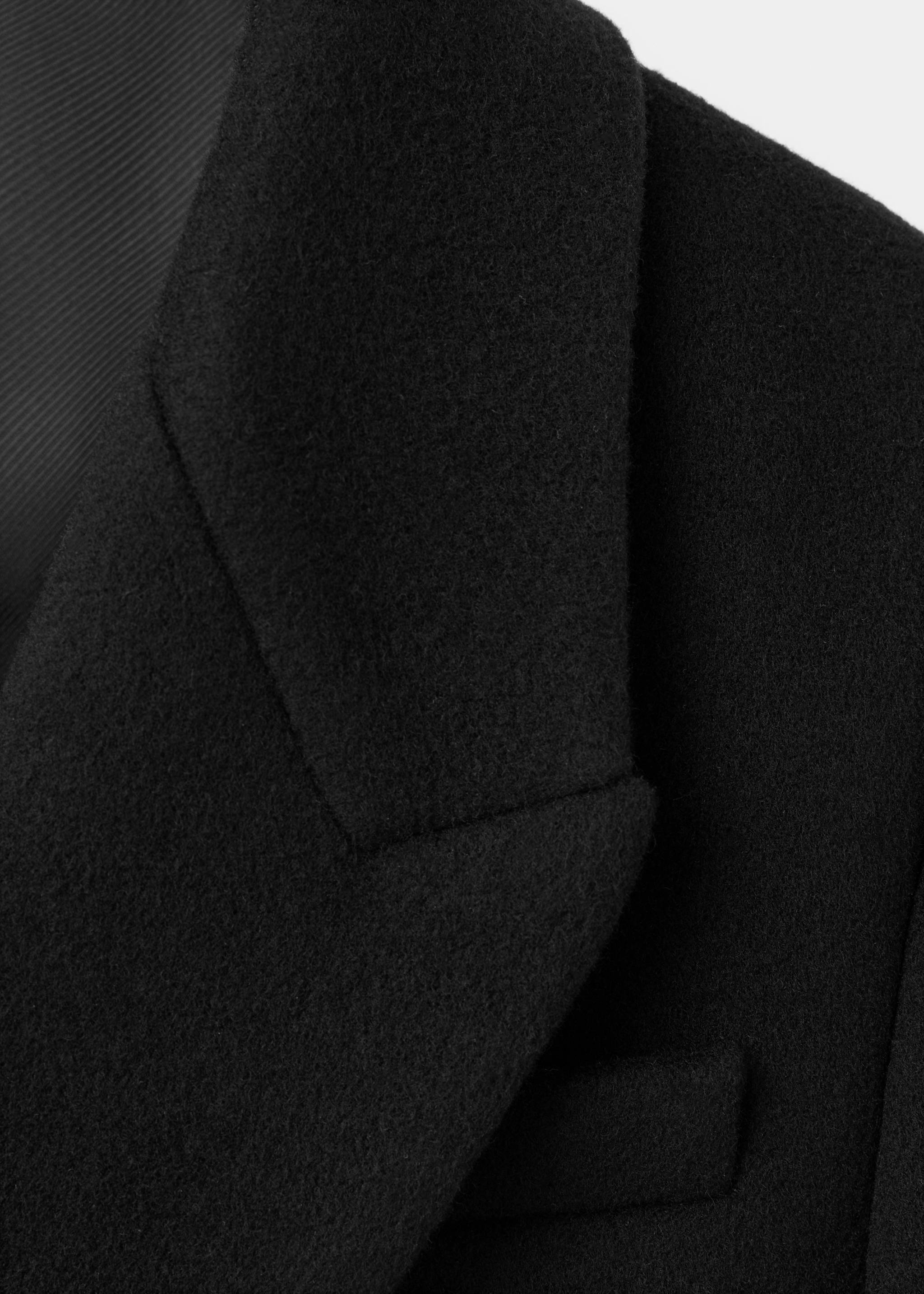Manteau en drap de laine mélangée - Détail de l'article 8
