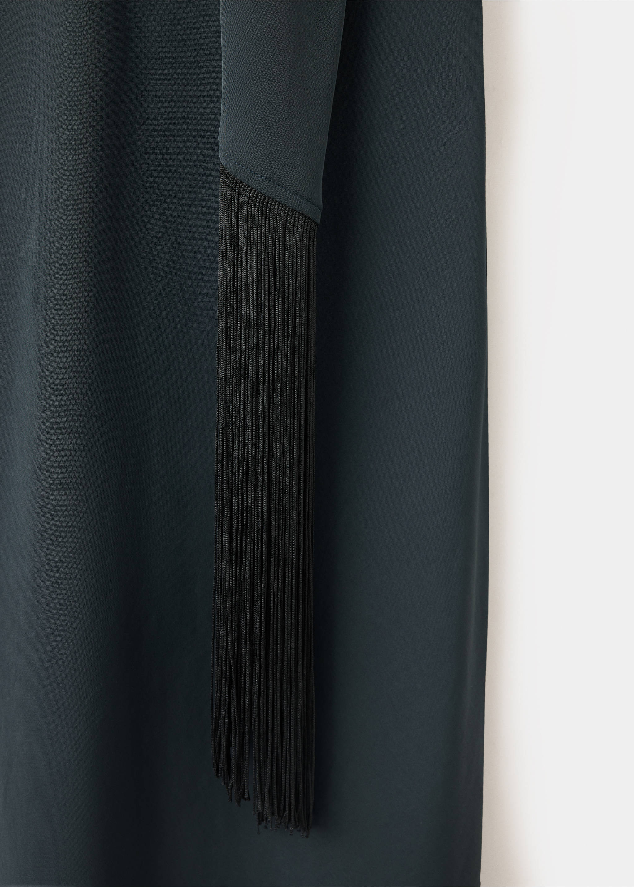 Robe col drapé - Détail de l'article 0, Gris anthracite. Ref: 37017117-00.