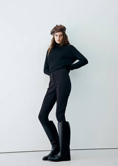 Faux leather beret — Chocolate 2