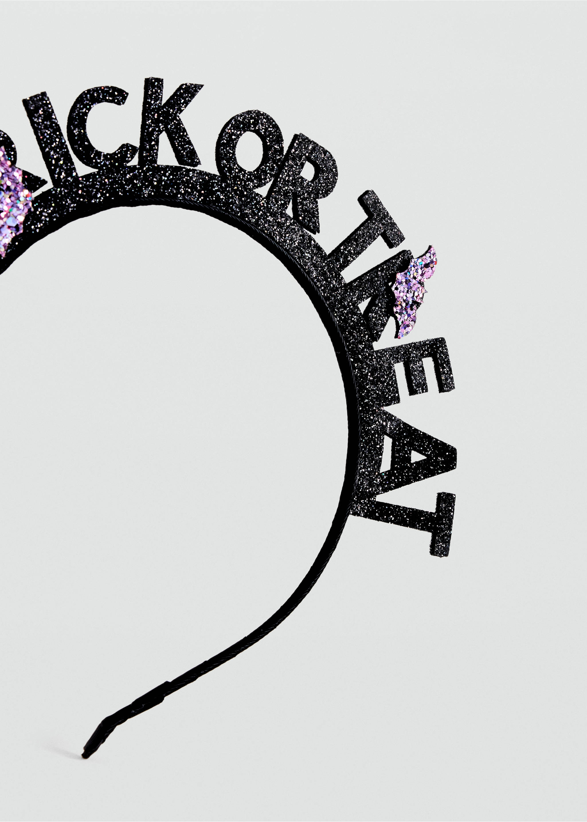 Halloween glitter headband - Medium plane, Black. Ref: 37017123-00.