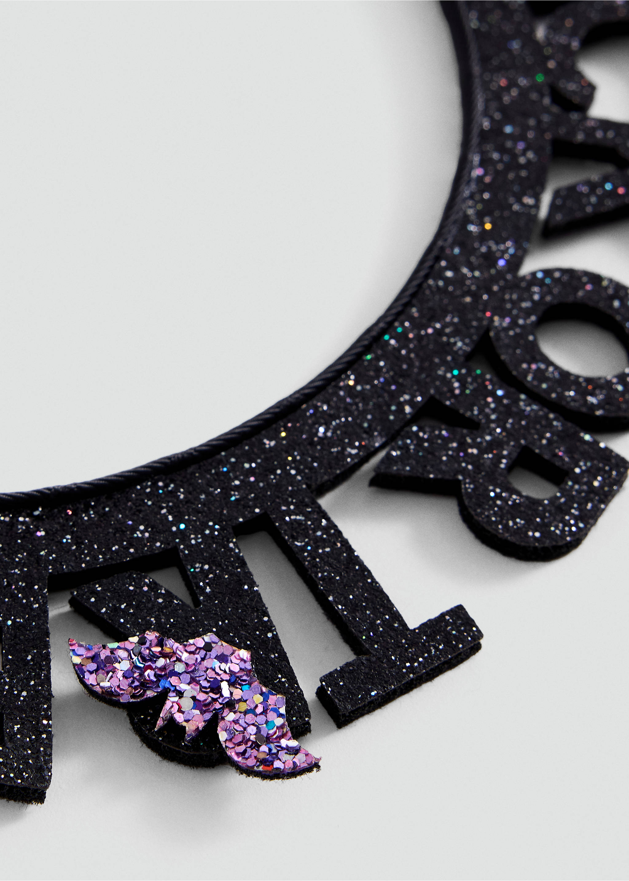 Halloween glitter headband - Details of the article 1, Black. Ref: 37017123-00.
