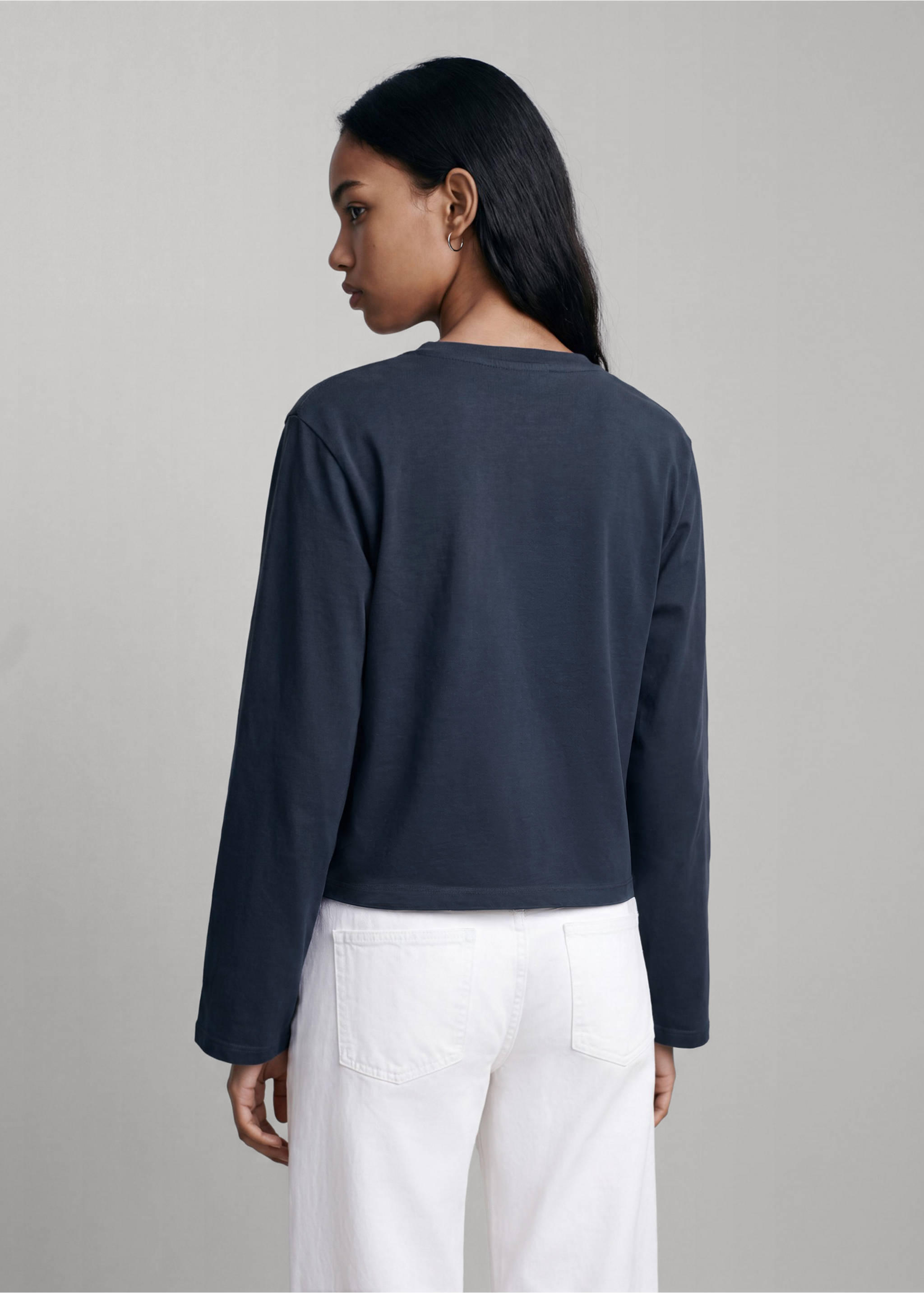 T-SHIRT OVER - Πίσω όψη προϊόντος, Μπλε. Ref: 37017128-00.