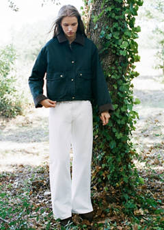 Wide-leg jeans with crossover closure — Off White 1