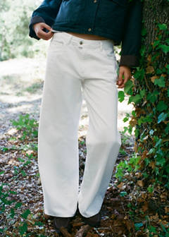 Wide-leg jeans with crossover closure — Off White 3