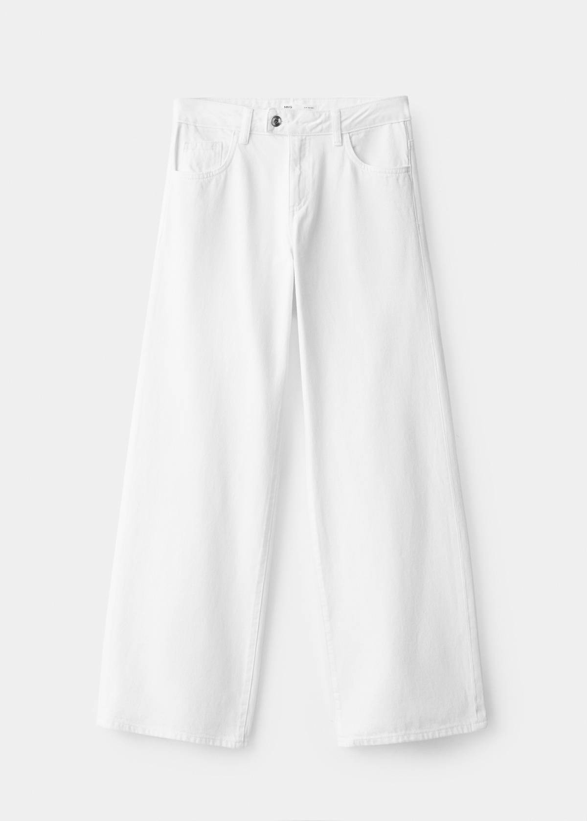 Wide-leg jeans with crossover closure — Off White