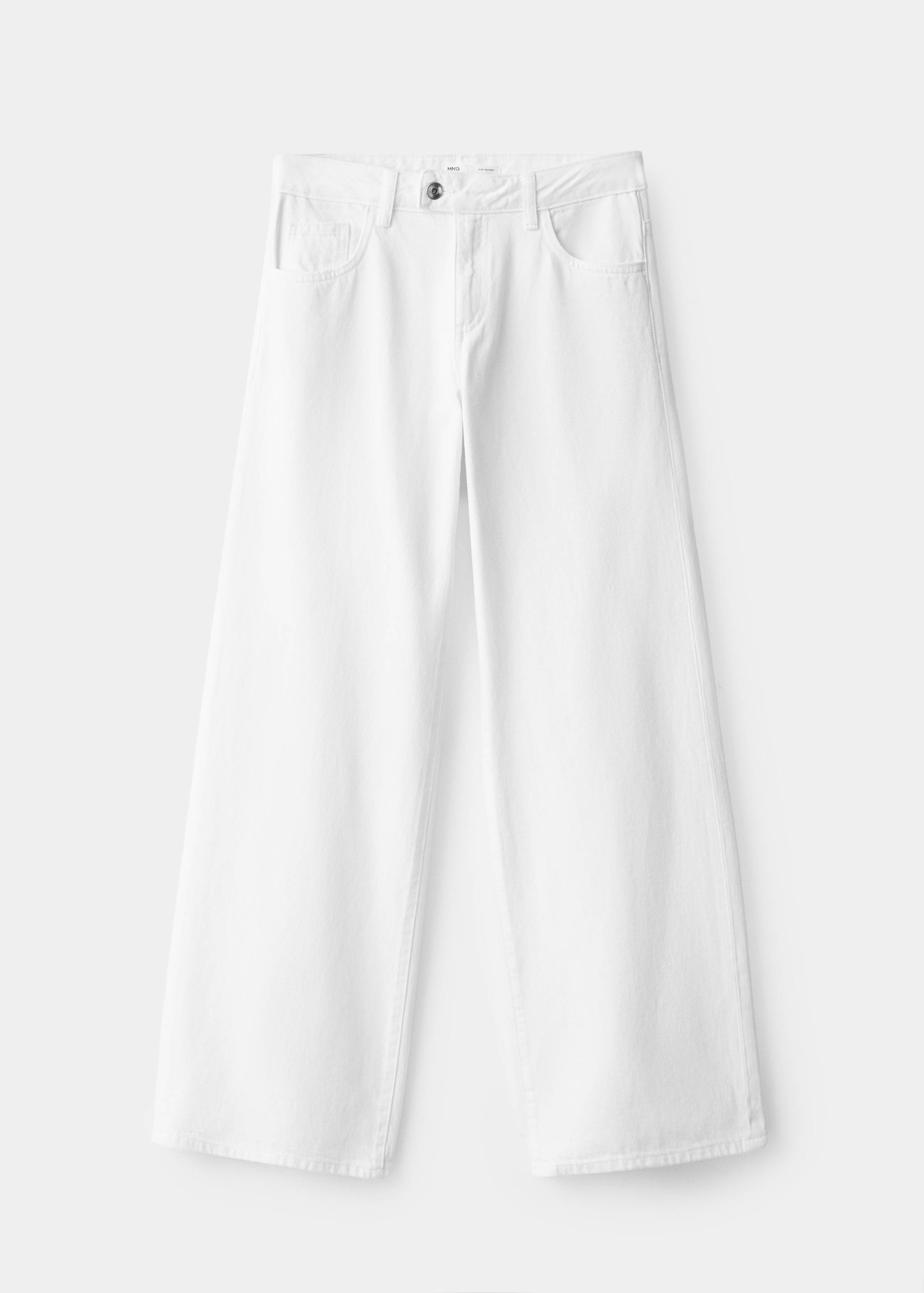 Wide-leg jeans with crossover closure - Article without model