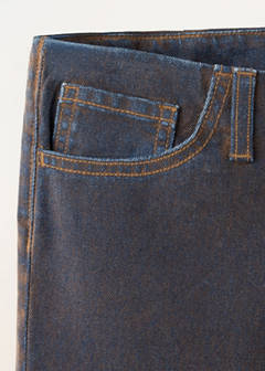 Velvet wide-leg jeans — Chocolate 8