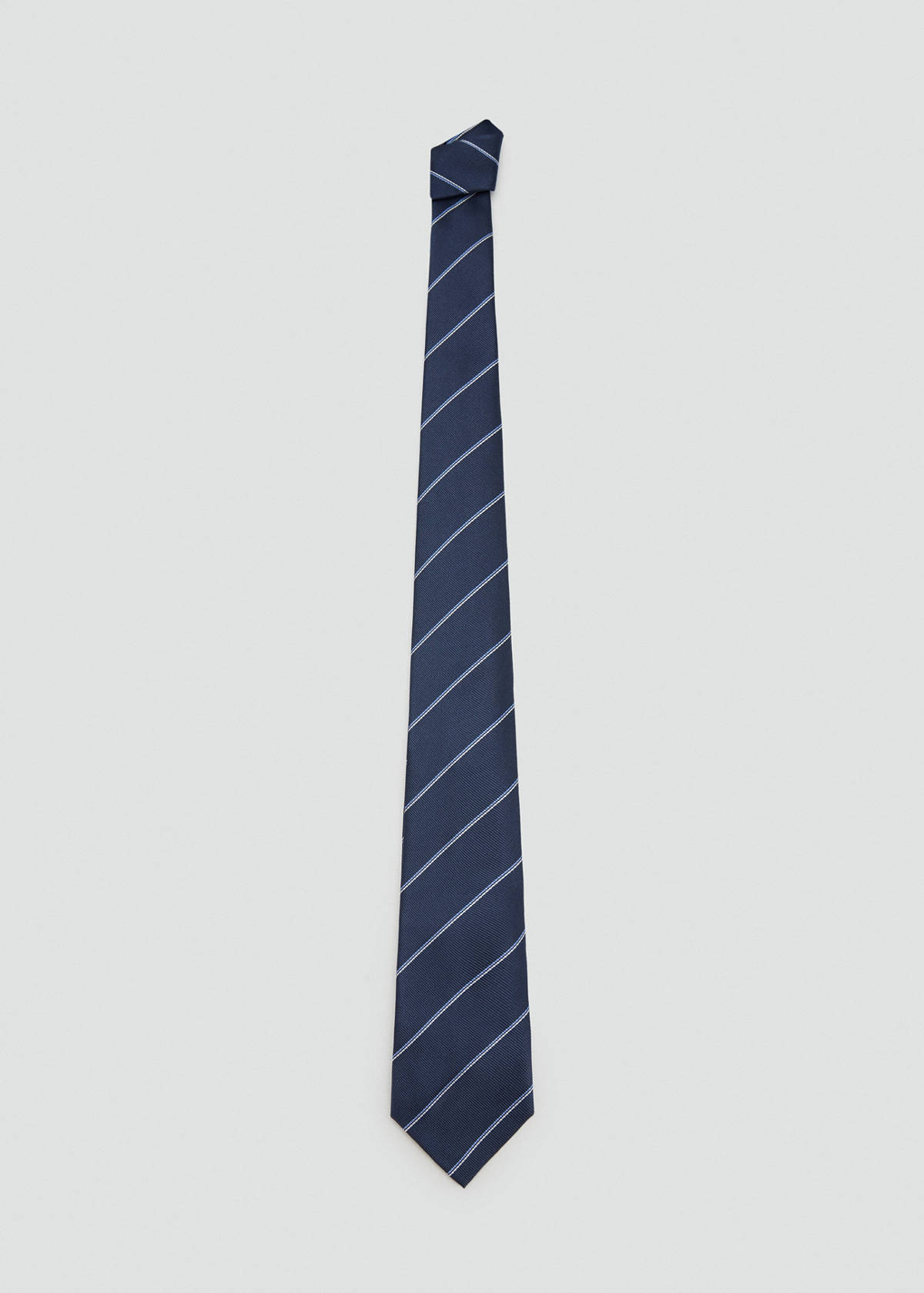 Striped tie — Navy