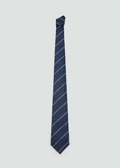 Striped tie — Navy 1