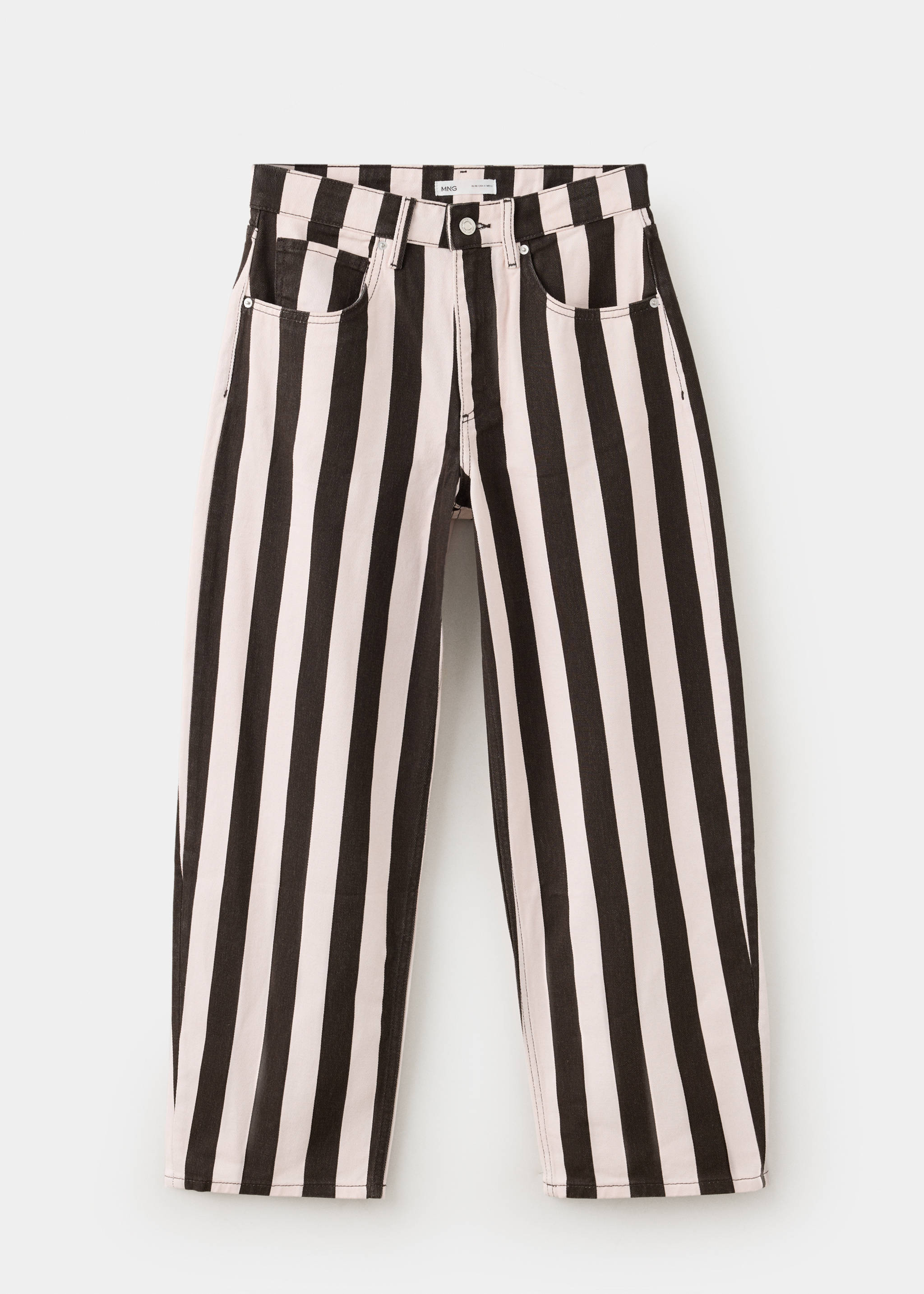 100% cotton striped trousers - Article without model