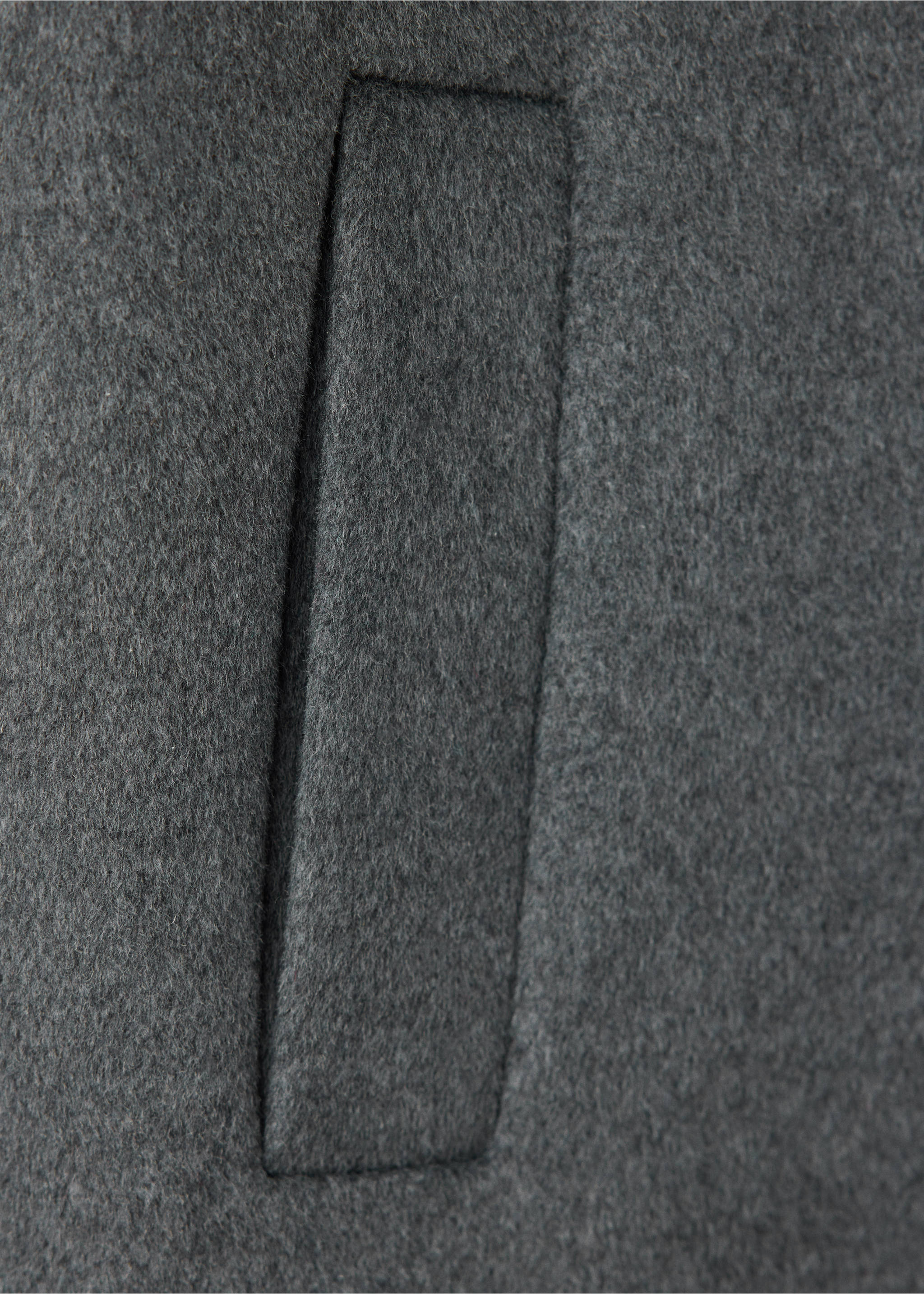 Coat alghero - Details of the article 0, Medium Heather Grey. Ref: 37017773-00.