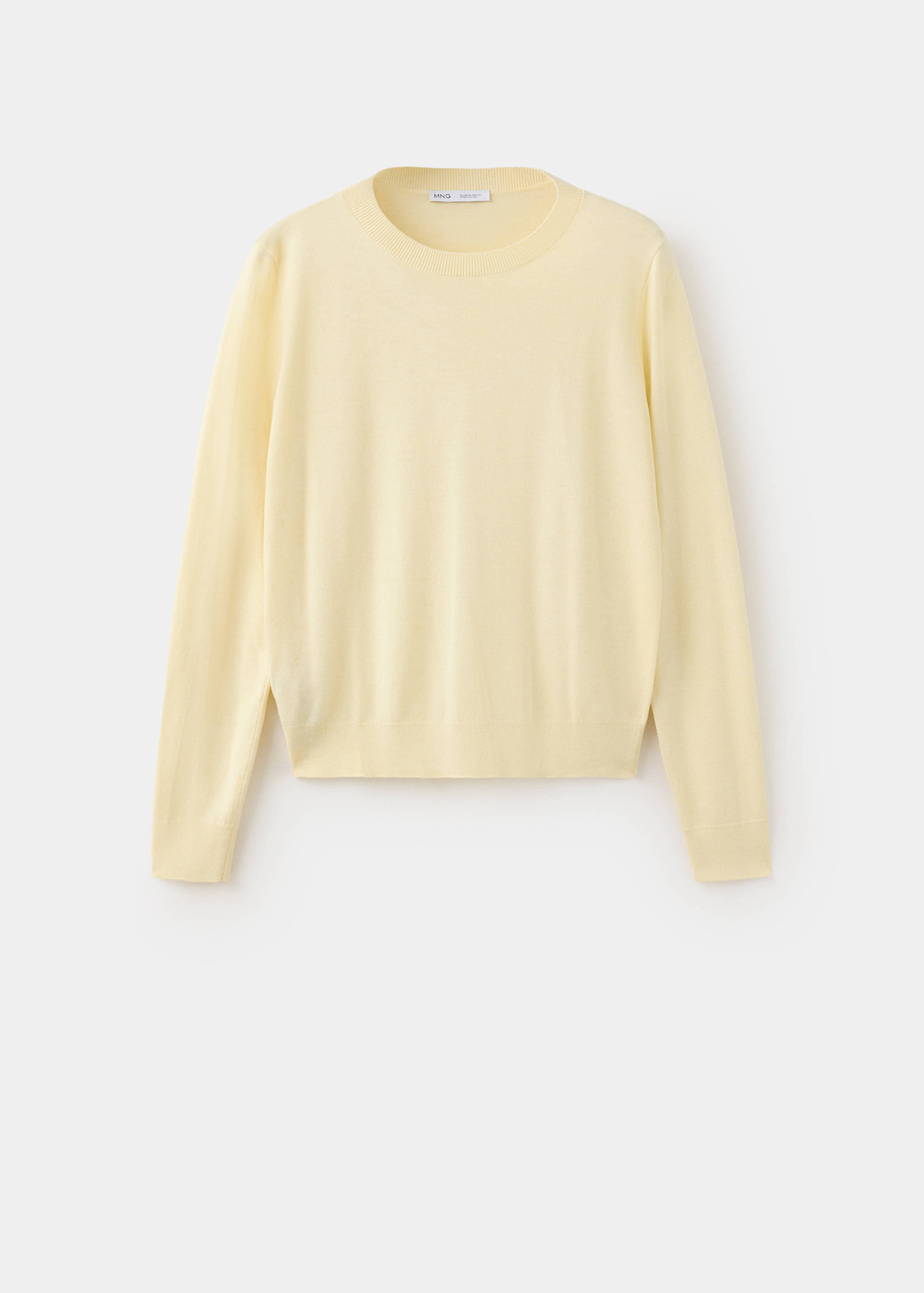Round-neck knitted sweater - Article without model