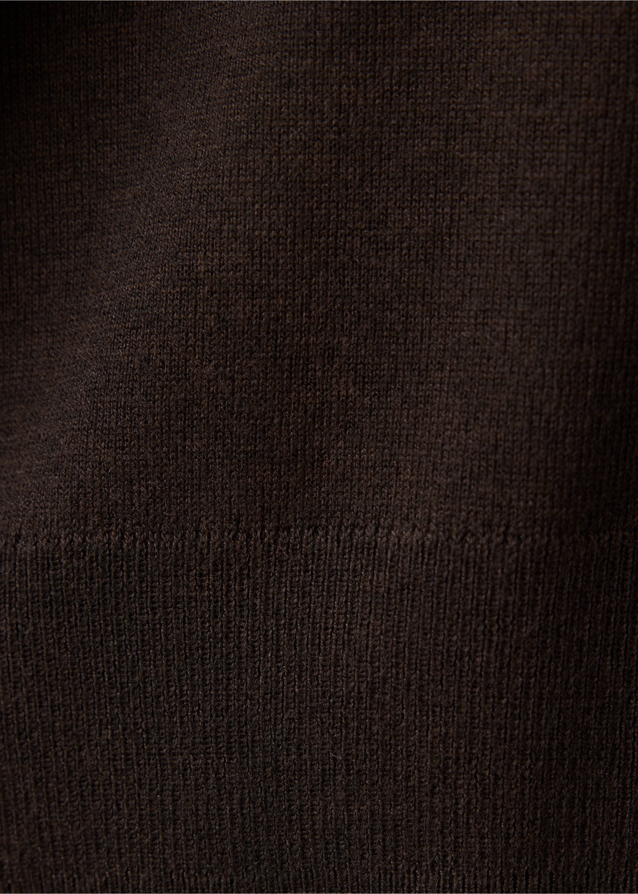 Round-neck knitted sweater - Details of the article 0, Brown. Ref: 37017777-00.