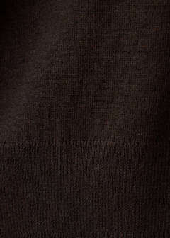 Round-neck knitted sweater — Brown 10