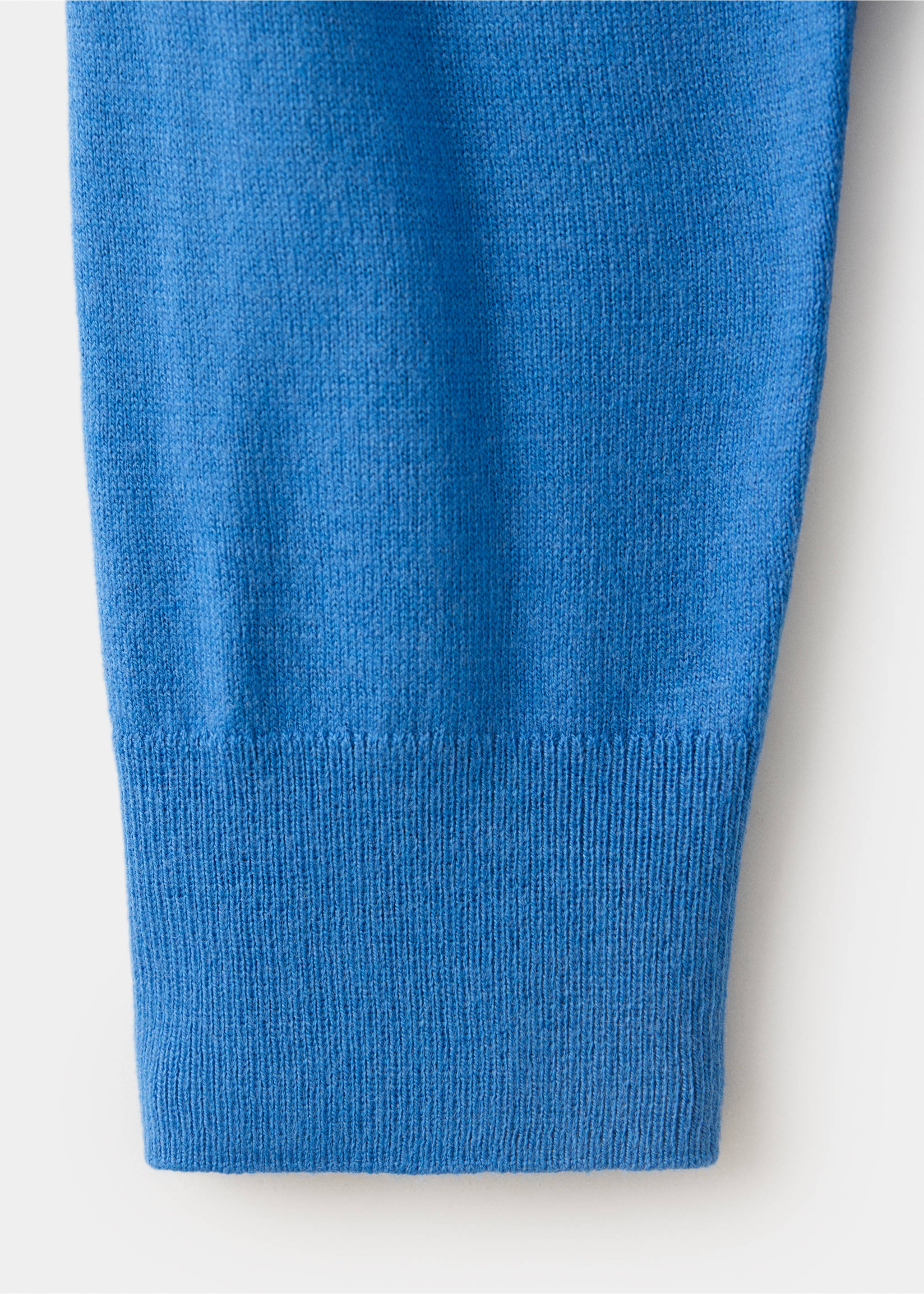 Round-neck knitted sweater - Details of the article 0, Vibrant blue. Ref: 37017777-00.