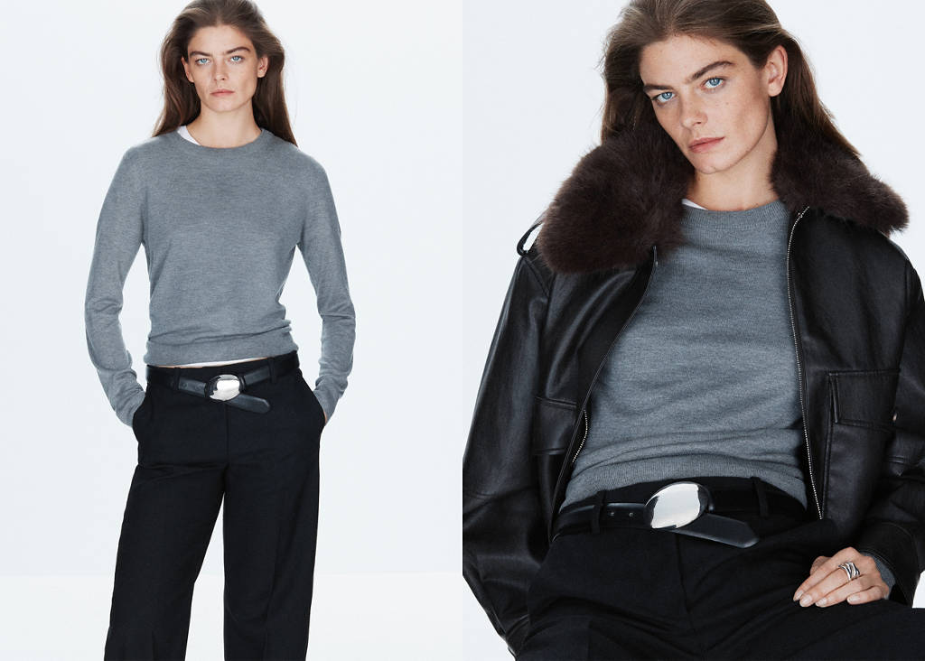 Round-neck knitted sweater by Mango