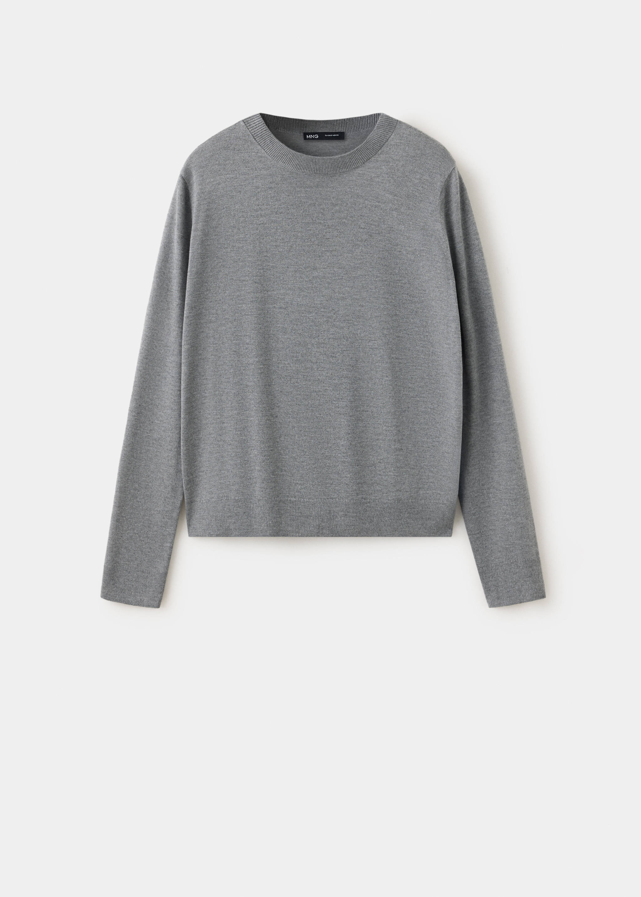 Round-neck knitted sweater - Article without model