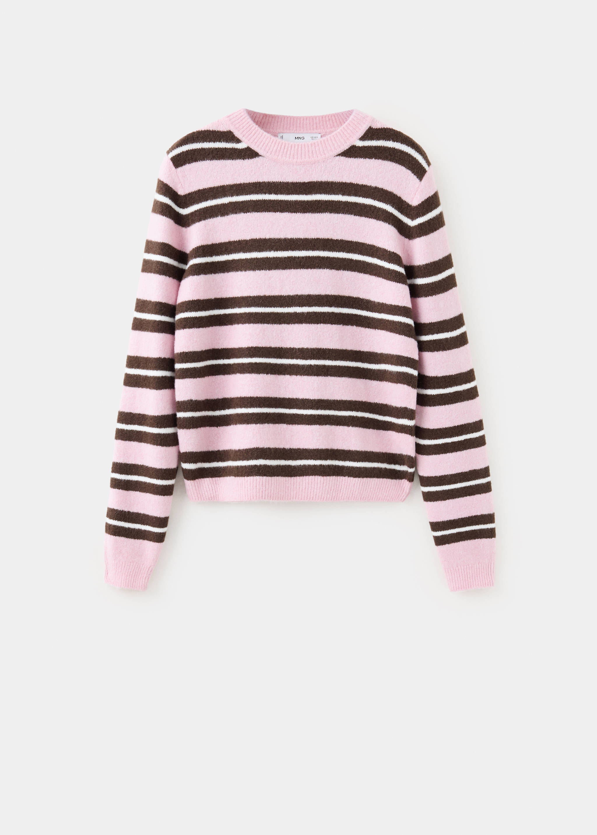 Round-neck knitted sweater - Article without model