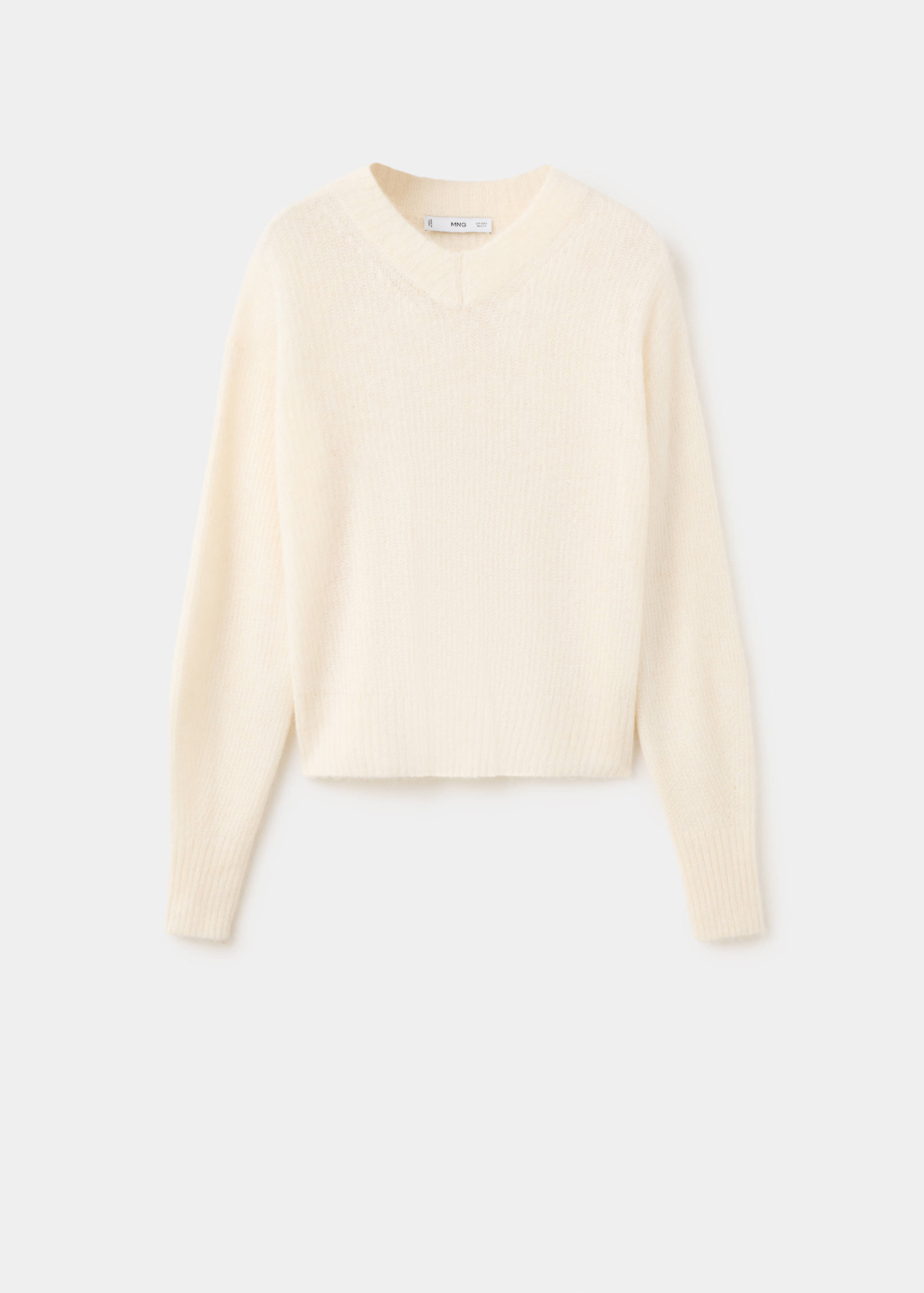 V-neck alpaca blend jumper - Article without model