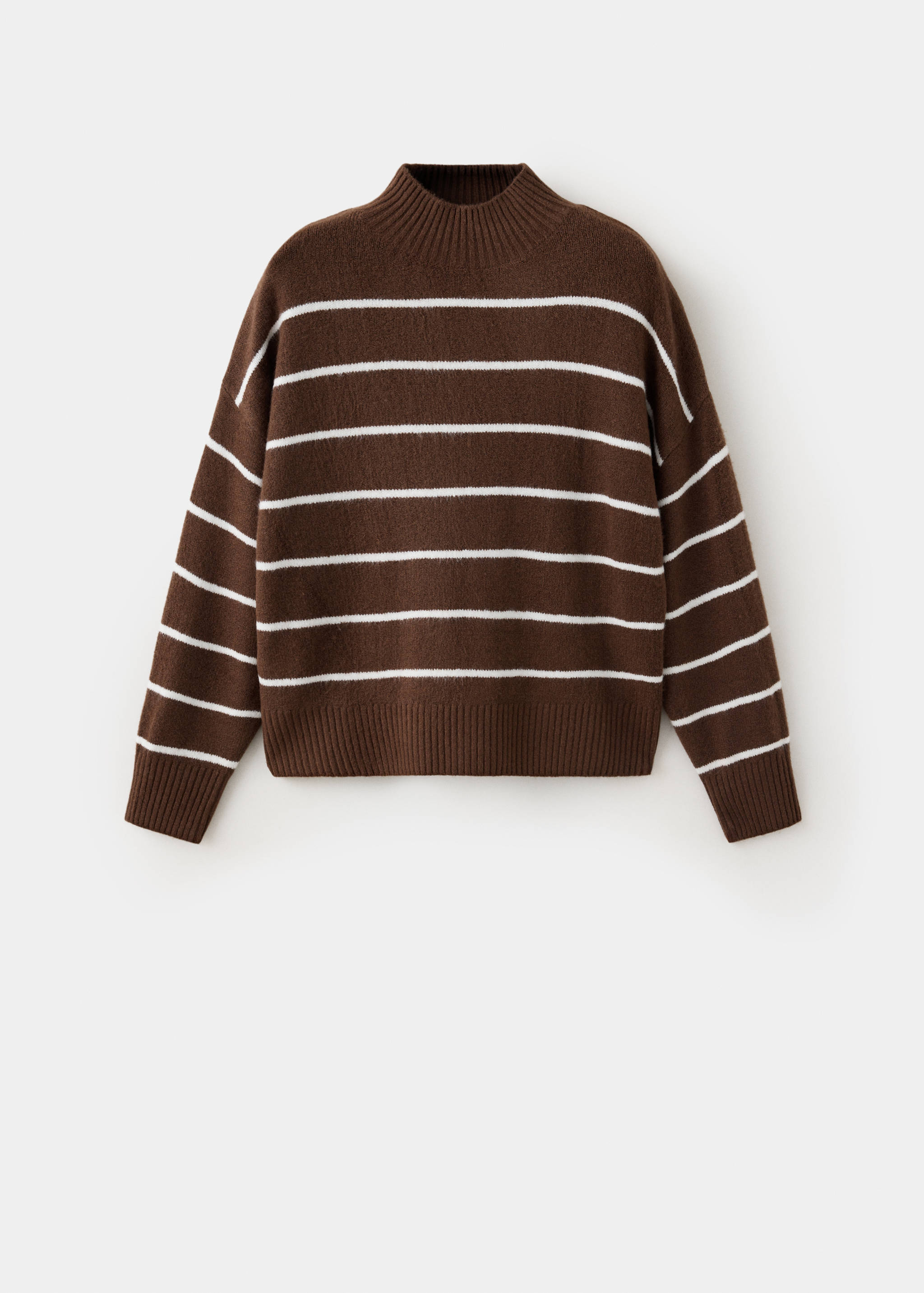 Striped sweater with perkins neck - Article without model