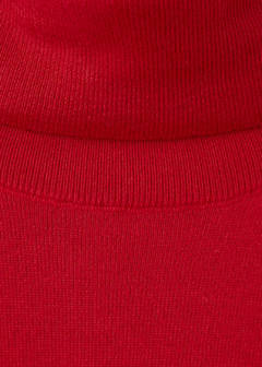 Turtleneck knitted sweater — Red 6