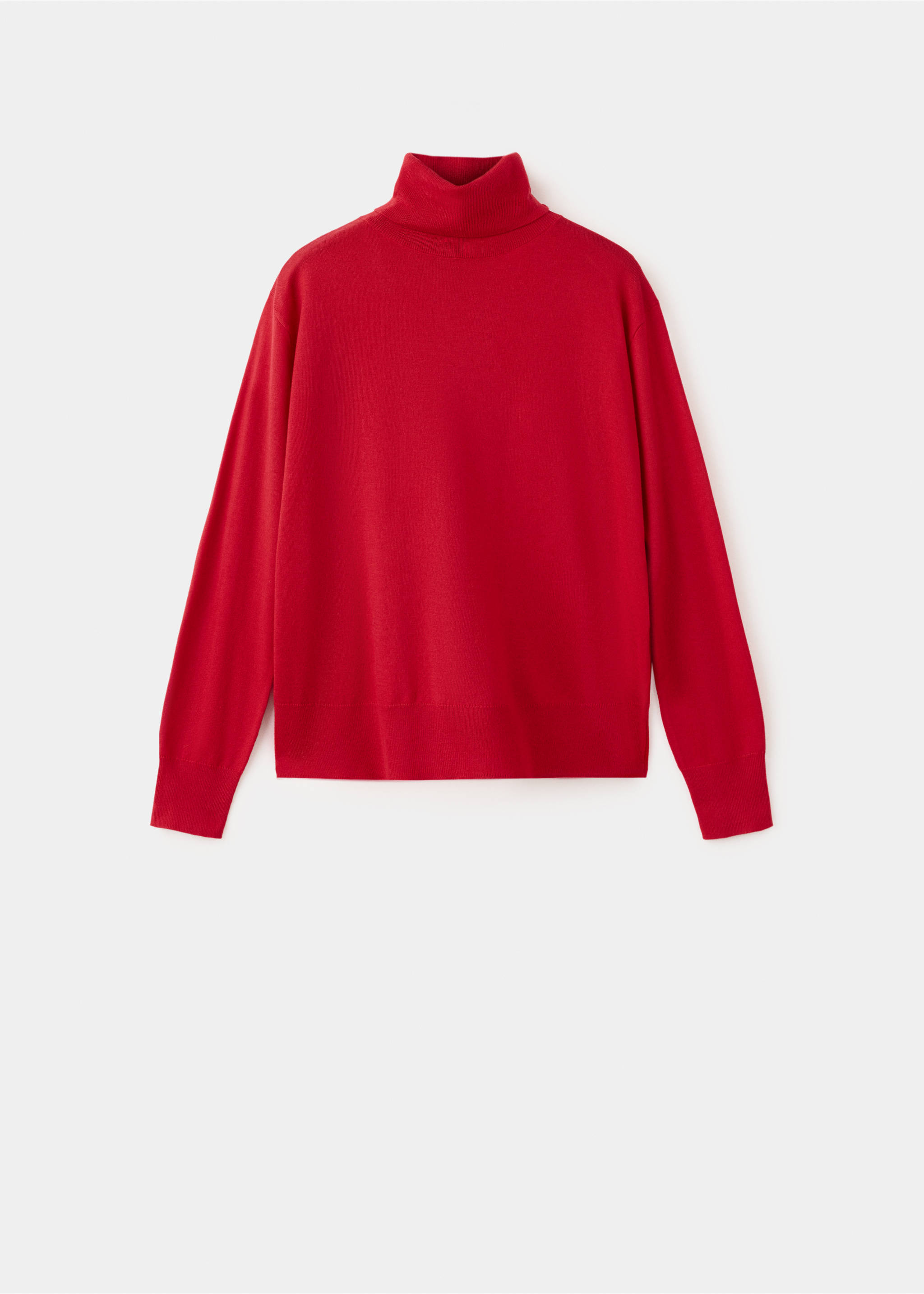 Pull-over maille col roulé - Article sans modèle, Rouge. Ref: 37017793-00.