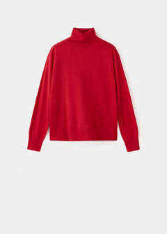 Turtleneck knitted sweater — Red 5