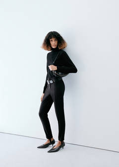 Turtleneck knitted sweater — Black 2