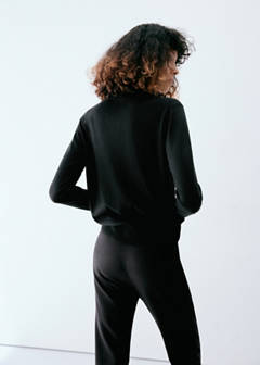 Turtleneck knitted sweater — Black 3