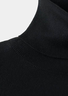 Turtleneck knitted sweater — Black 6