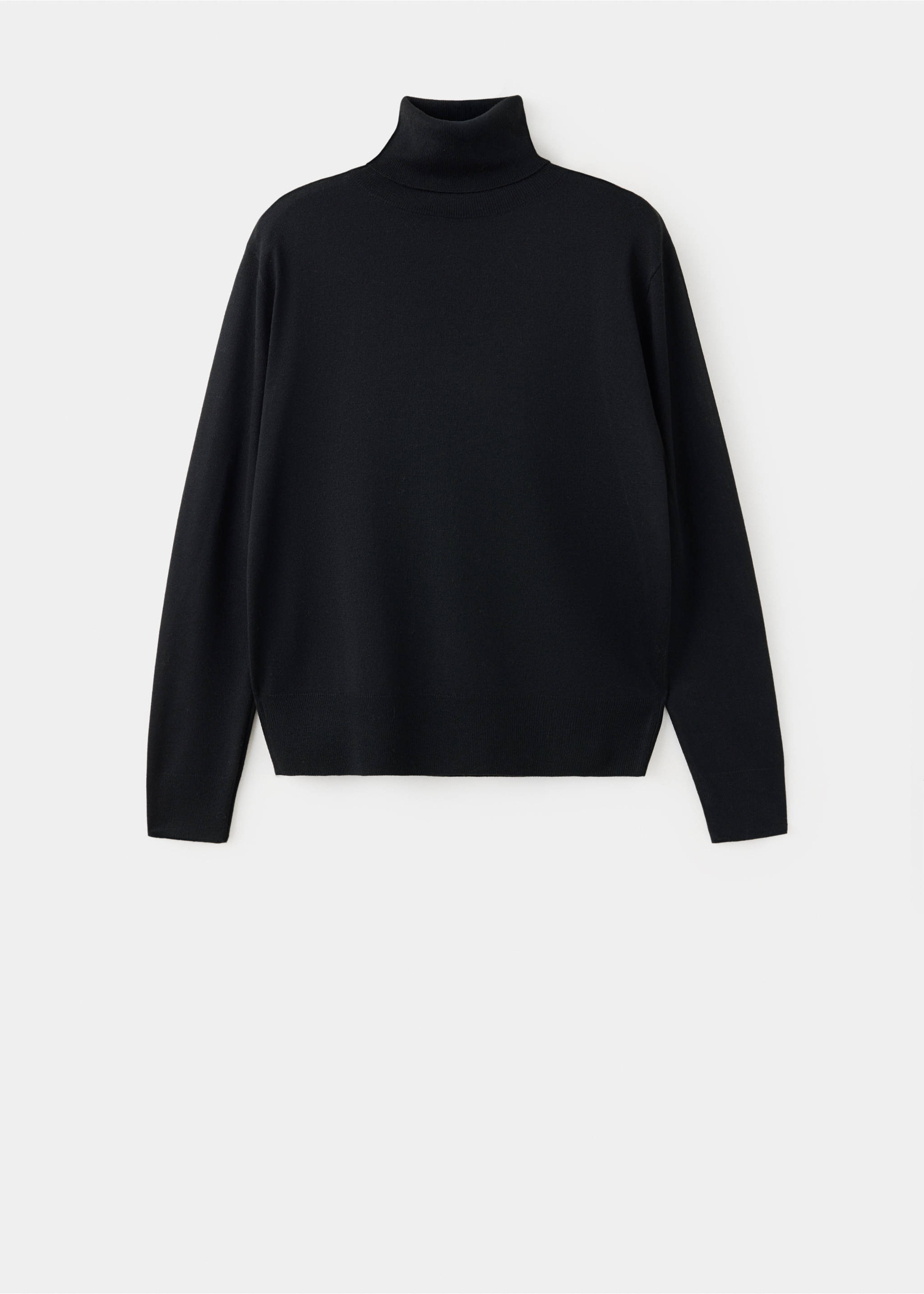 Pull-over maille col roulé - Article sans modèle, Noir. Ref: 37017793-00.