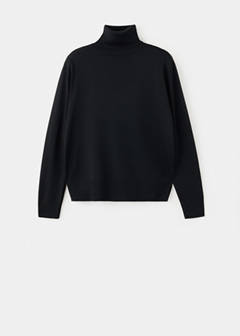 Turtleneck knitted sweater — Black 5